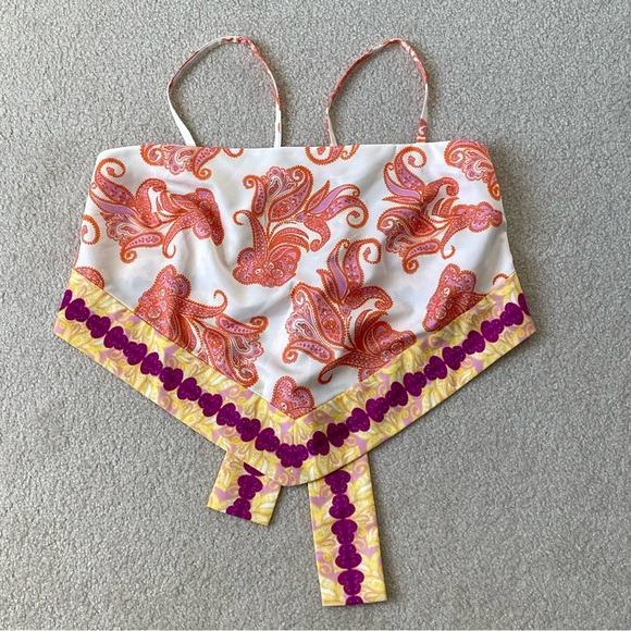 New! Eloquii paisley bandana crop Top 54173 - Picture 3 of 16